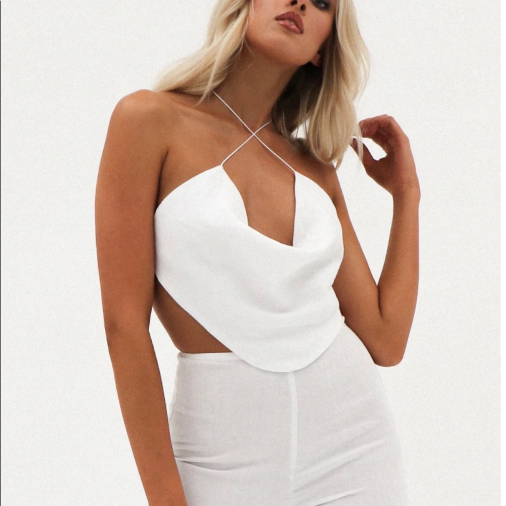 MINX CROP by Natalie Rolt white size 2